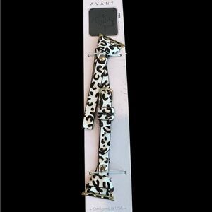 Avanti Black and White Animal Print Watch Band for IWatch‎